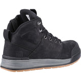 3056 Lace Zip Safety Boot | Black