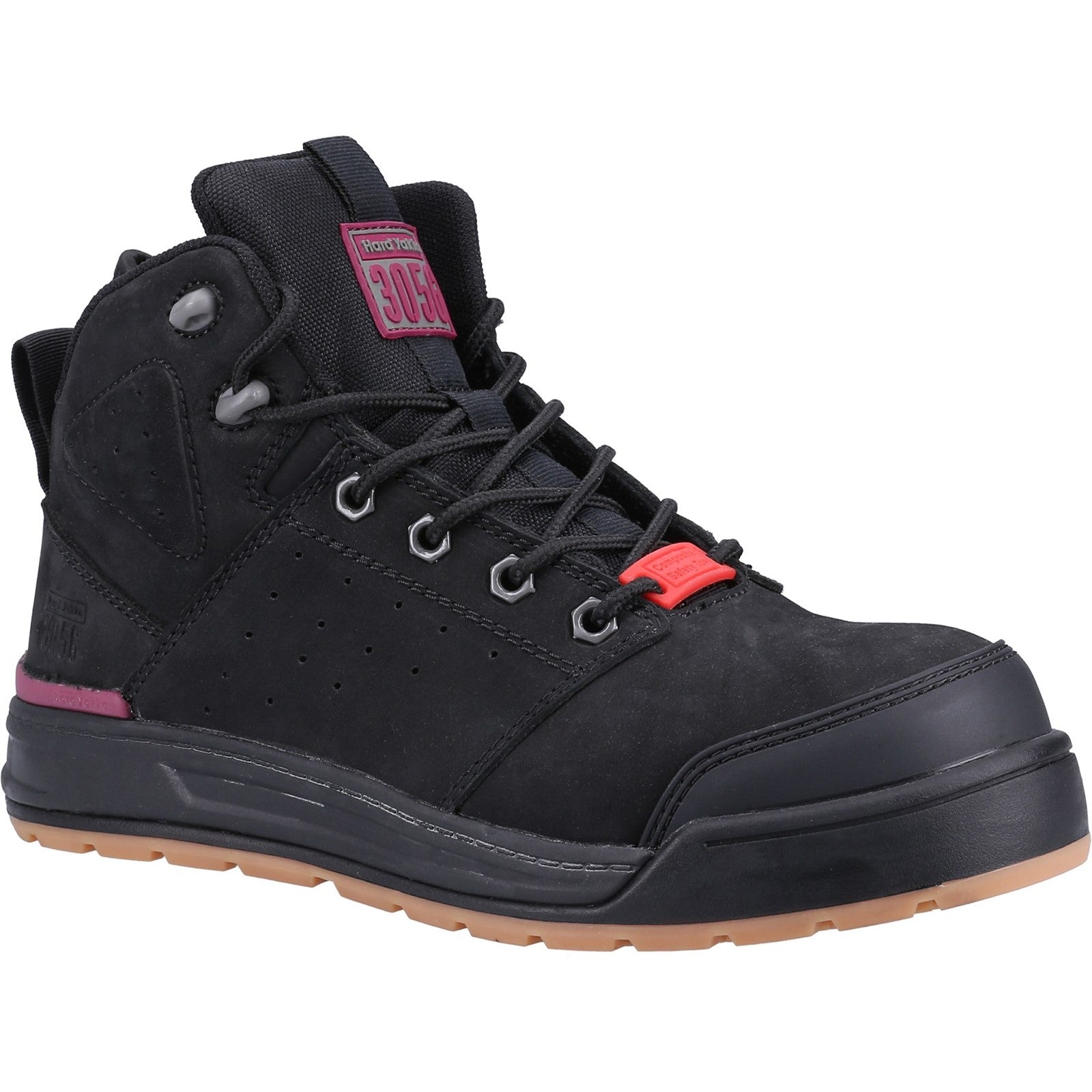 3056 PR Side Zip Safety Boot | Black