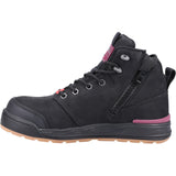 3056 PR Side Zip Safety Boot | Black