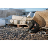 3056 PR Side Zip Safety Boot | Black