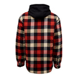 Quilted Flannel Shacket | Red