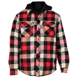Quilted Flannel Shacket | Red
