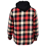 Quilted Flannel Shacket | Red