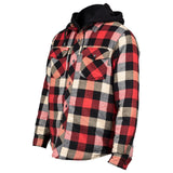Quilted Flannel Shacket | Red