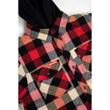 Quilted Flannel Shacket | Red
