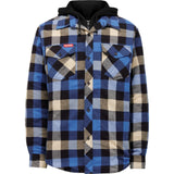 Quilted Flannel Shacket | Blue