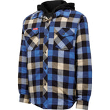 Quilted Flannel Shacket | Blue