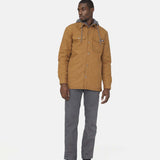 FLEECE HOODED DUCK SHIRT JACK RELAXED | Brown Duck