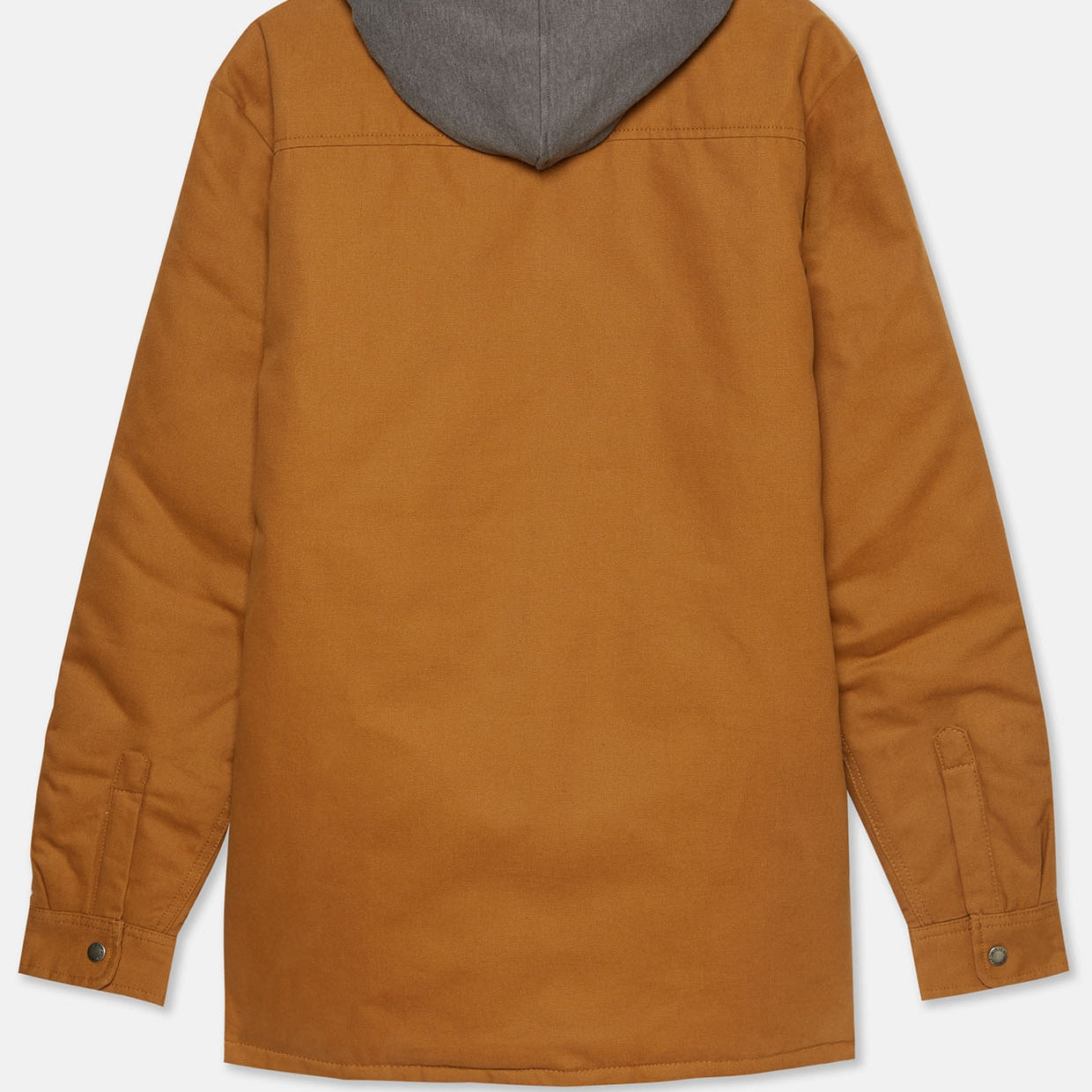 FLEECE HOODED DUCK SHIRT JACK RELAXED | Brown Duck