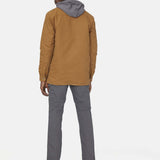 FLEECE HOODED DUCK SHIRT JACK RELAXED | Brown Duck