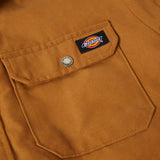 FLEECE HOODED DUCK SHIRT JACK RELAXED | Brown Duck