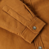 FLEECE HOODED DUCK SHIRT JACK RELAXED | Brown Duck