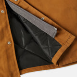 FLEECE HOODED DUCK SHIRT JACK RELAXED | Brown Duck