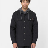 FLEECE HOODED DUCK SHIRT JACK RELAXED | Black