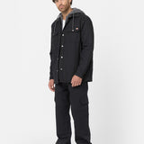 FLEECE HOODED DUCK SHIRT JACK RELAXED | Black