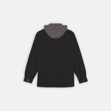FLEECE HOODED DUCK SHIRT JACK RELAXED | Black