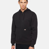 MIDWEIGHT FULL ZIP FLEECE HOODIE REGULAR | Black