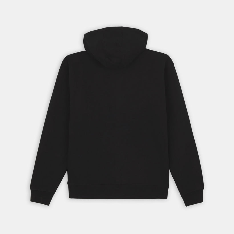 MIDWEIGHT FULL ZIP FLEECE HOODIE REGULAR | Black