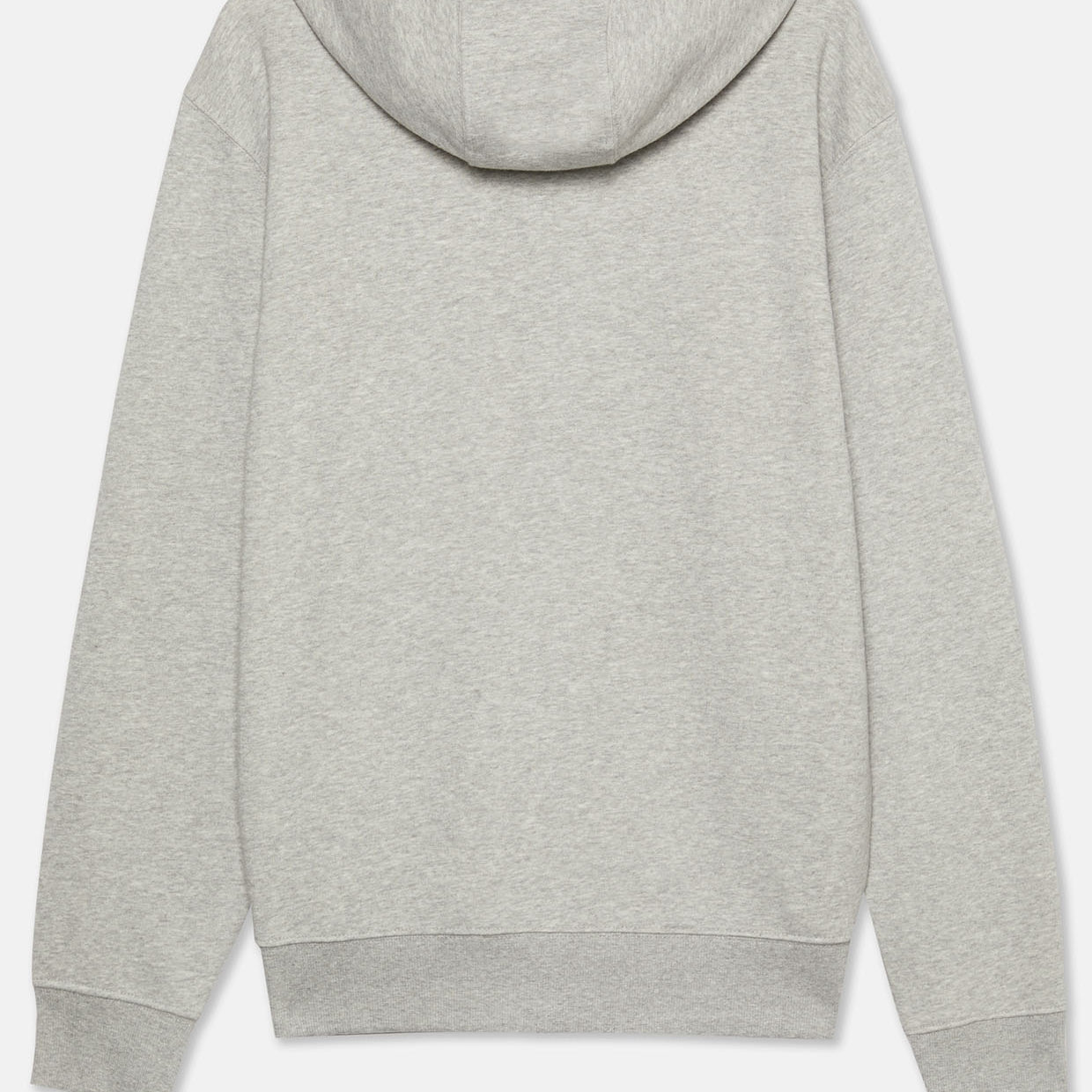 MIDWEIGHT FULL ZIP FLEECE HOODIE REGULAR | Heather Grey
