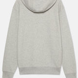 MIDWEIGHT FULL ZIP FLEECE HOODIE REGULAR | Heather Grey