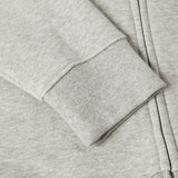 MIDWEIGHT FULL ZIP FLEECE HOODIE REGULAR | Heather Grey