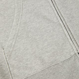 MIDWEIGHT FULL ZIP FLEECE HOODIE REGULAR | Heather Grey