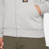 MIDWEIGHT FULL ZIP FLEECE HOODIE REGULAR | Heather Grey