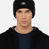 ACRYLIC CUFFED BEANIE HAT | Black