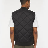 DIAMOND QUILTED VEST | Black