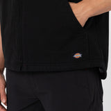 SHERPA LINED DUCK VEST | Rinsed Black